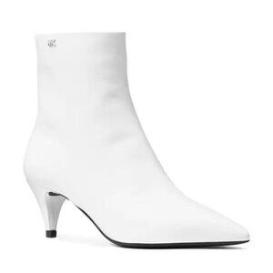 MICHAEL Michael Kors, Womens Blaine Flex Kitten Bootie, Optic White Nappa; 9 M
